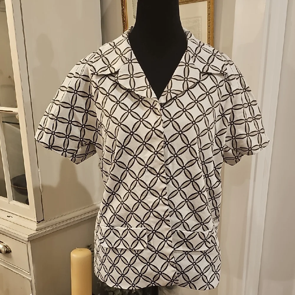 COLDWATER‎ CREEK Short Sleeve Blazer Size 14